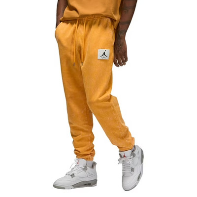 Jordan Flight Essential Statement Fleece Pants - Taxi Yellow/White