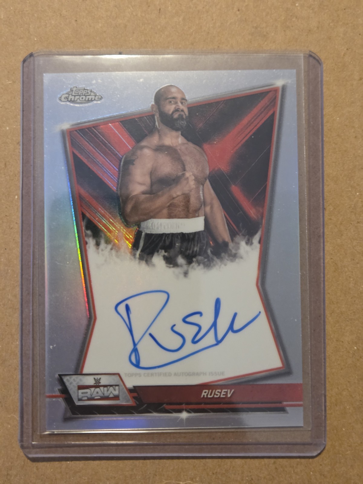 2026 WWE Topps Chrome Rusev Red Brand Auto