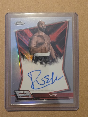 2026 WWE Topps Chrome Rusev Red Brand Auto