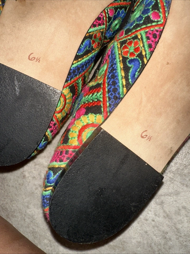 Zapato sin cordones Sam Edelman Felicia bordado de ballet estampado de leopardo - 6,5 M Foto 4 de 4