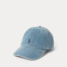 Polo Ralph Lauren Indigo Denim Ball Cap, Adjustable
