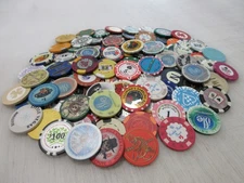 100 Casino Gaming Poker Chip Lot Las Vegas $1 New & Used Chipco Paulson Clay