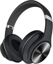 Bluetooth Headphones over Ear, 90H Playtime, 3 EQ Modes, Hifi Audio, ENC Mic, Re