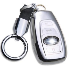 BA735 for Subaru Key Fob Cover Fits 2014-2025 ZXY-SUBARUA, Silver