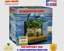 Marineland 3 Gallon Aquarium Kit, Glass Fish Tank with Filter and LED Lights