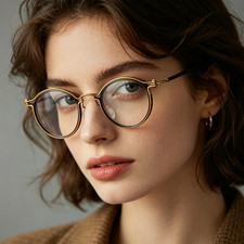 Retro Round Metal Reading Glasses Mens Womens Readers Acetate Eyeglass Frames
