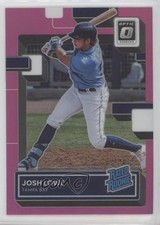 2022 Panini Donruss Optic Rated Rookie Pink Prizm Josh Lowe #55 11ur