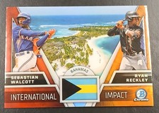 2024 Bowman Chrome #II-21 Sebastian Walcott / Ryan Reckley International Impact