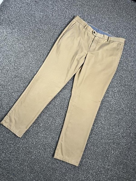Men Charles Tyrwhitt Trousers Beige Cotton 36 / XL