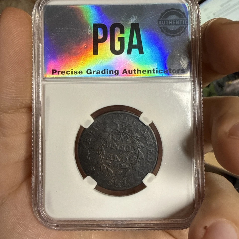 Busto drapeado 1803 centavo grande fecha pequeña fracción moneda rara ¡sin precio base! Foto 2 de 4