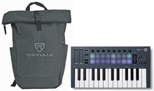 Novation FLkey Mini 25-Mini-Key MIDI Keyboard Controller for FL Studio Backpack