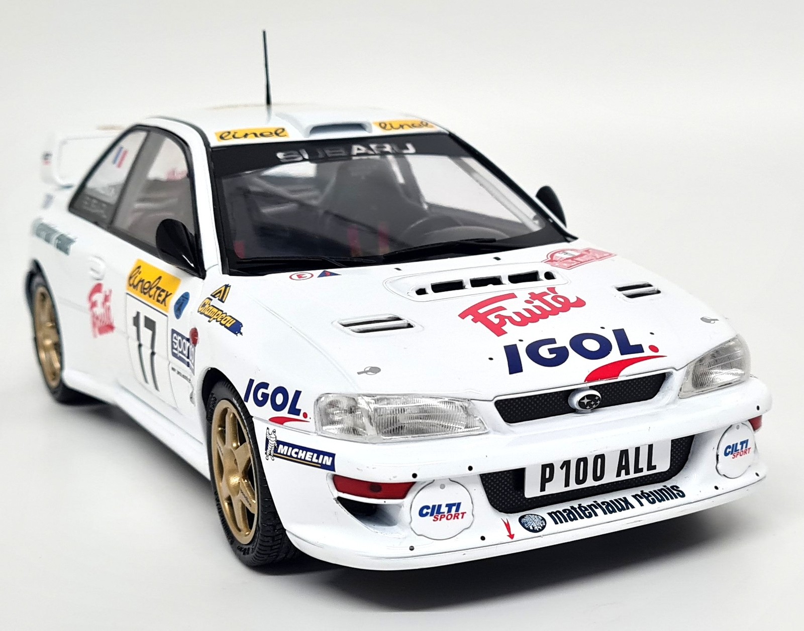 Solido 1/18 - Subaru Impreza WRC 22B Monte Carlo Rally 1999 Panizzi Model Car