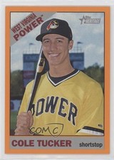 2015 Topps Heritage Minor League Edition Orange Border 15/25 Cole Tucker #22 a2v