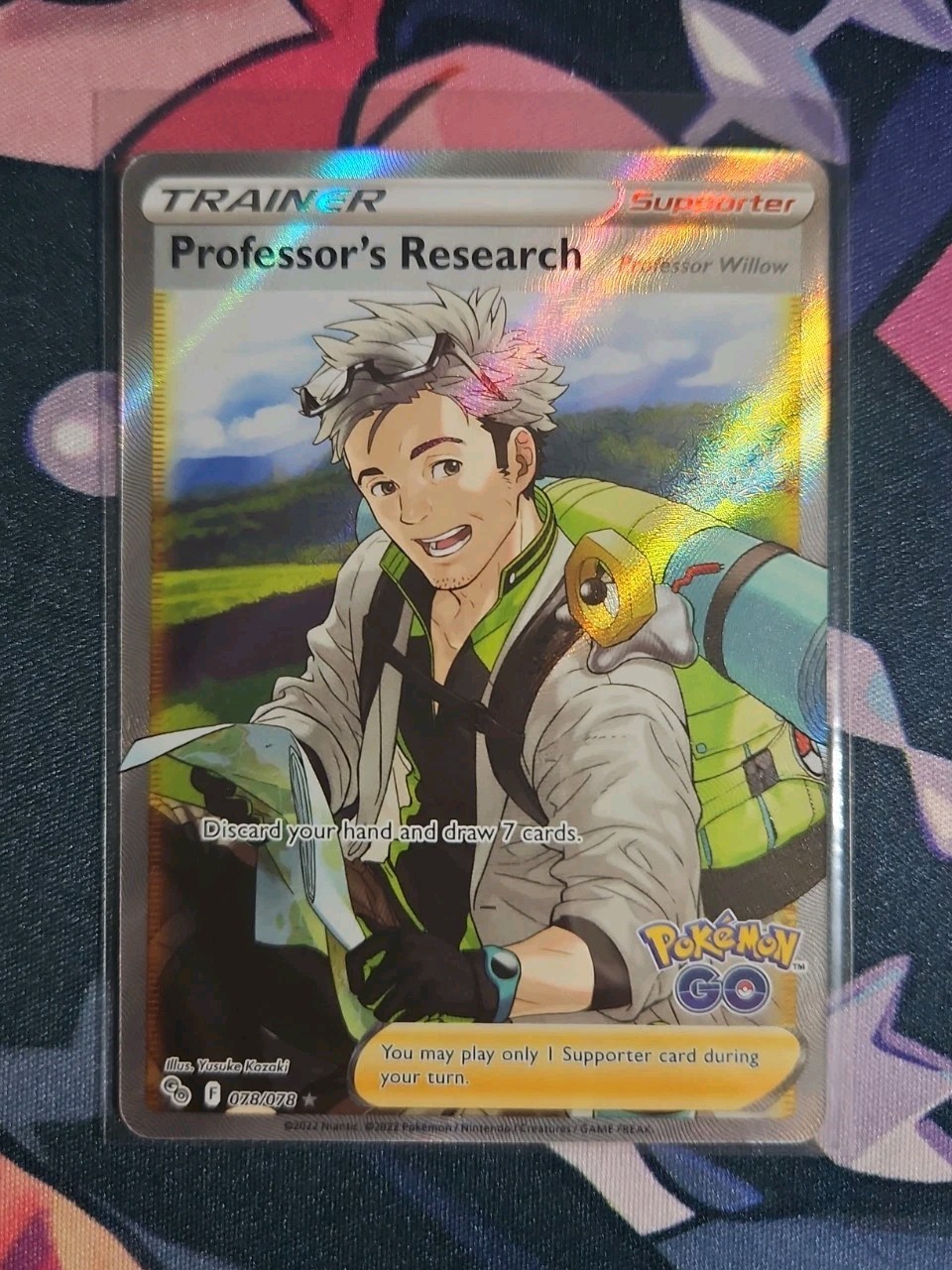 Professor's Research (Full Art) 078/078 Pokémon GO Holo NM 