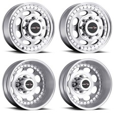 Set 4 17 Vision Hd 181z 2 Front 2 Rear Dually Machined Wheels 17x6.5 8x200 Rims