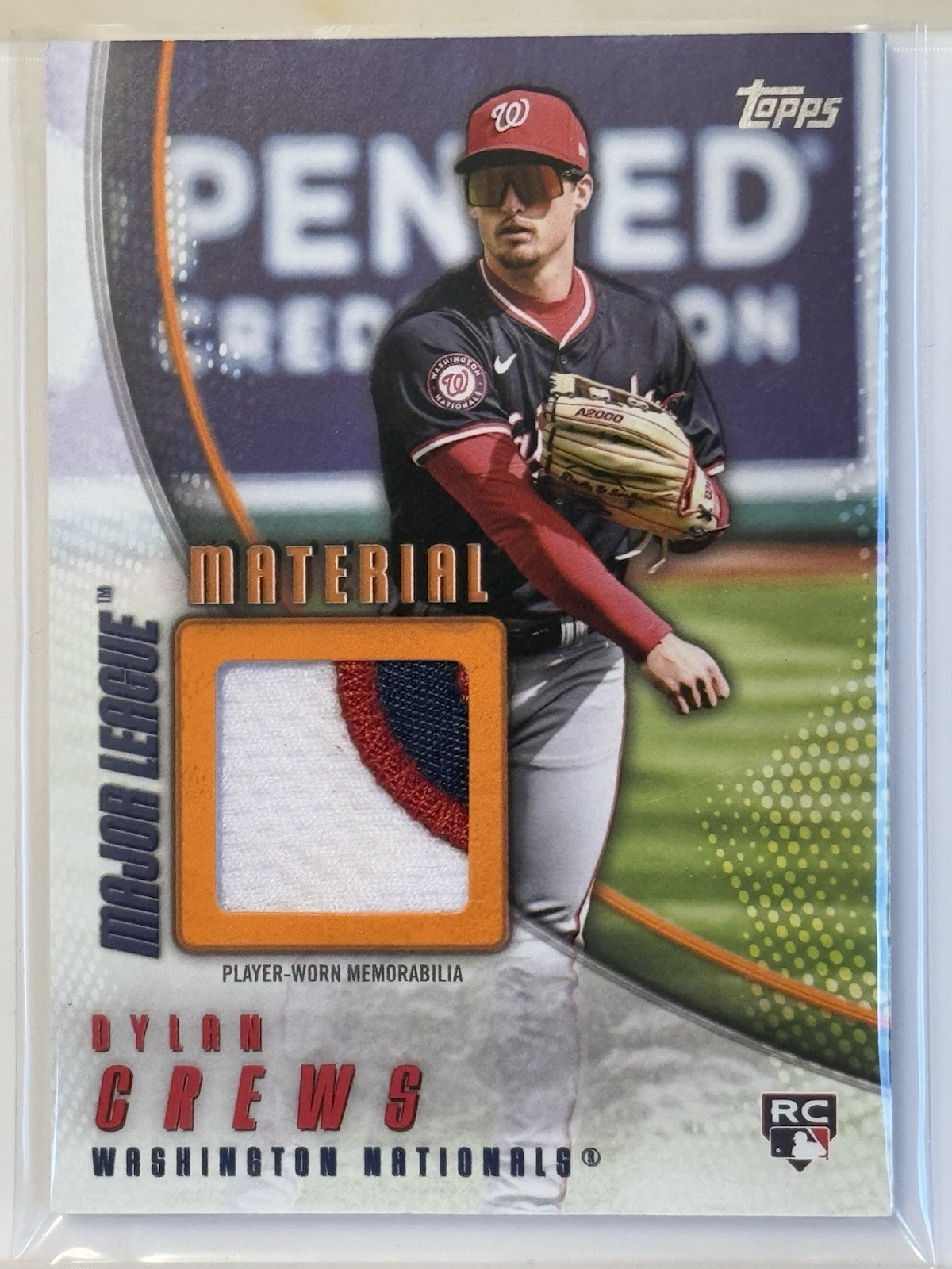 2025 Topps Series 1 Dylan Crews Major League Materials /25 MLM-DC