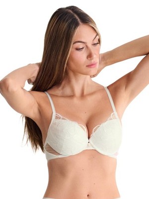Lisca Push up BH Miracle Gr. 70-85 A-D, Ecru und Rot