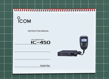 Icom IC-450   INSTRUCTION MANUAL User Guide How-To   56 Pages   USA Made