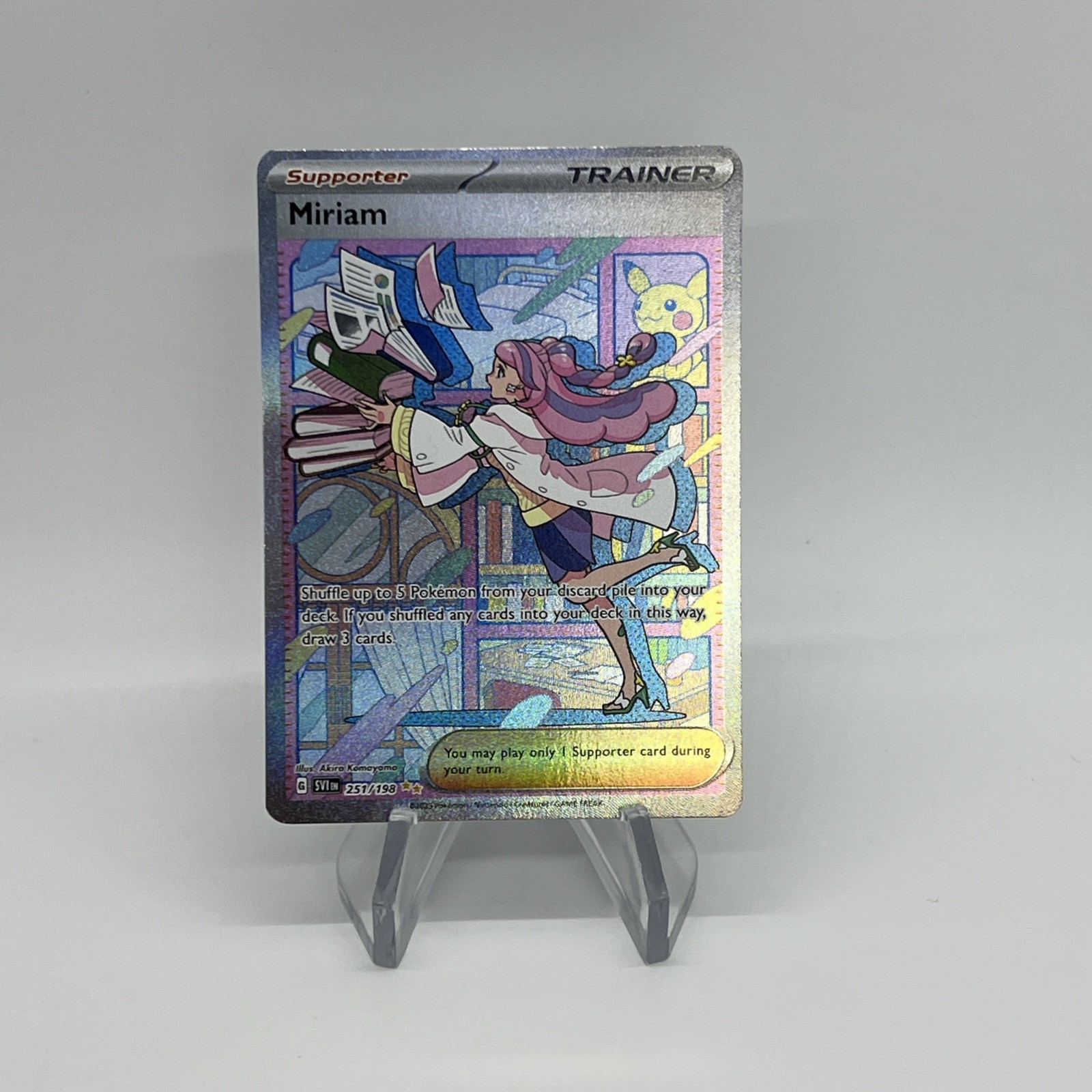 Pokemon Miriam Special Illustration Rare SIR SV01: Scarlet & Violet 251/198 NM