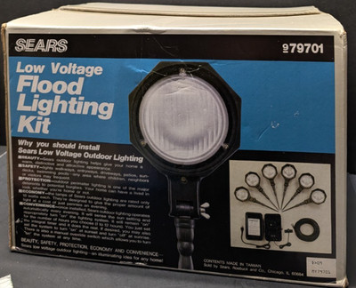 Sears Low Voltage Six Floodlight System 979701 Flood Lightning Kit New Sealed