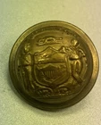 Civil War Wisconsin State Seal Coat Button Scovill Mfg. Co Waterbury Back