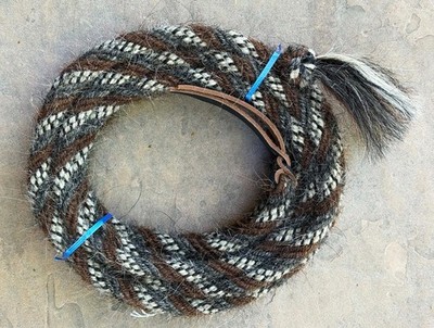 TOP END Tri Color Tight 5/8'' COWBOY VAQUERO Mane Hair Mecate #2