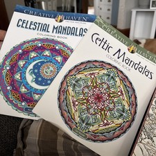 2 Creative Haven Celtic Mandalas coloring books