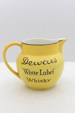 VINTAGE c1900s DEWAR'S WHITE LABEL JOHN MADDOCK MADE WHISKY JUG CROCK PITCHER