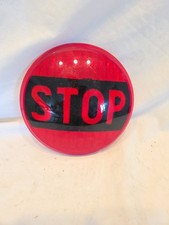 Vintage Red Stop Tail Light Brake Lens. Perfect For Rat Rod Or Other 6-78 Diam