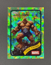 2025 Topps Chrome Marvel #109 The Thing Doom Spider Wolverine GREEN SAPPHIRE /99