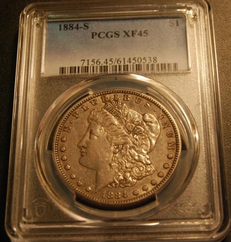 1884 s Morgan Silver Dollar - PCGS XF45