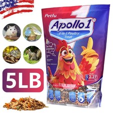 5 LBS Dried Mealworms BSFL Krill for Chickens Birds Hamsters Hen Poultry Pets US