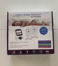 Babysense Video Baby Monitor V24US with 2 Cameras - 2.4" LCD, Night Vision, Talk