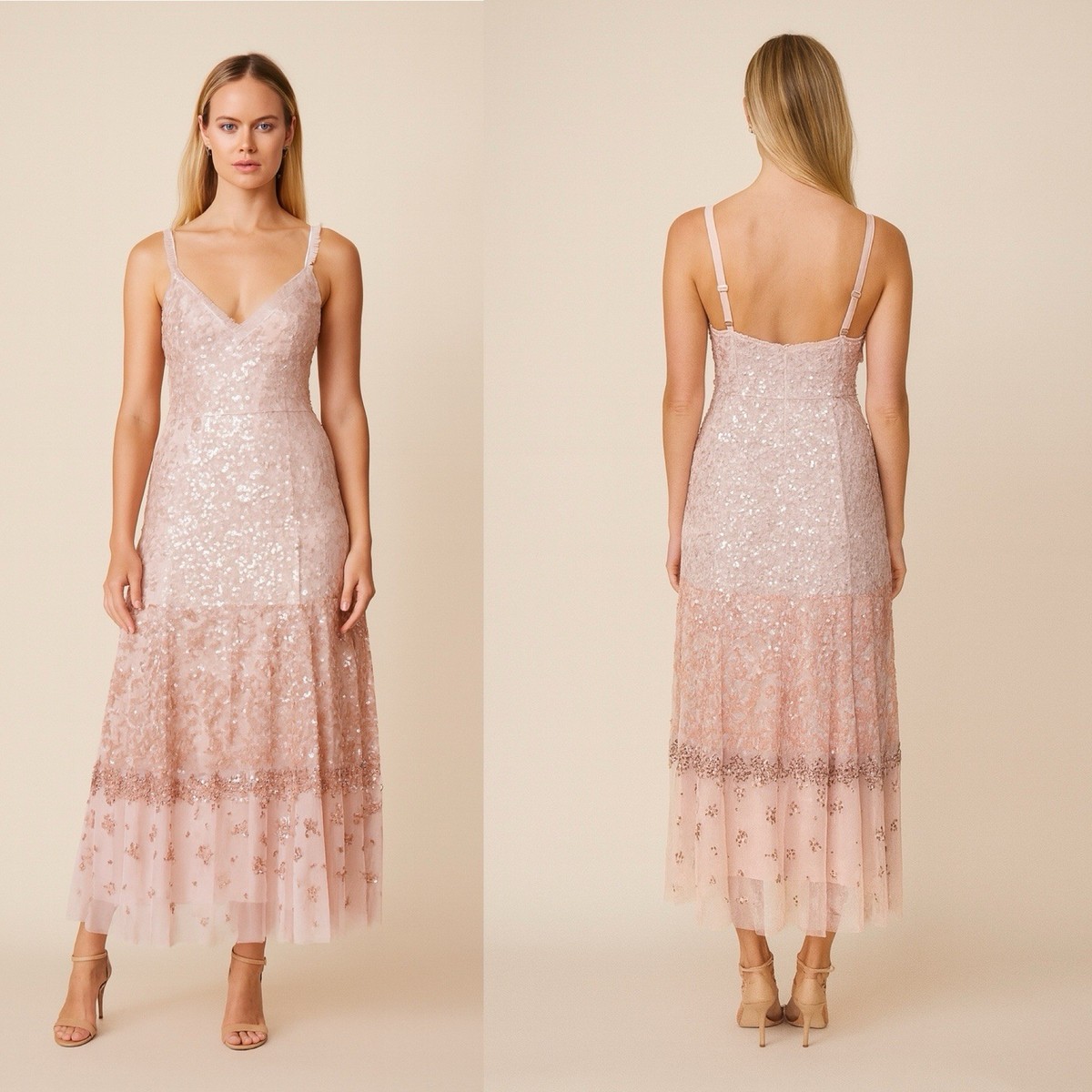 chinese dress ladies Layered Lace Midaxi Dress main image 0