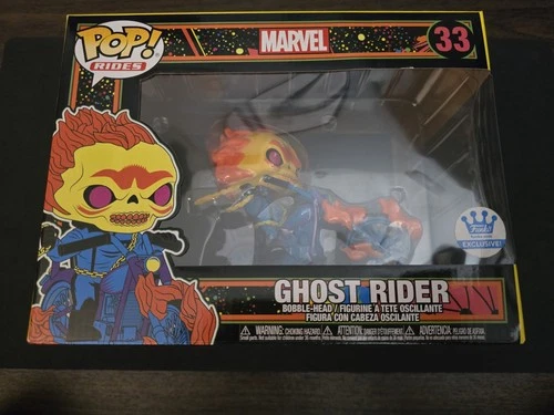Funko Pop Rides Marvel Ghost Rider 33 Black Light Funko Shop Exclusive