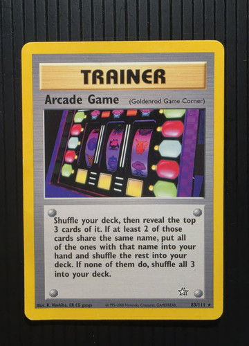Arcade Game (Goldenrod Game Corner) 83/111 Neo Genesis Regular Vintage Pokemon