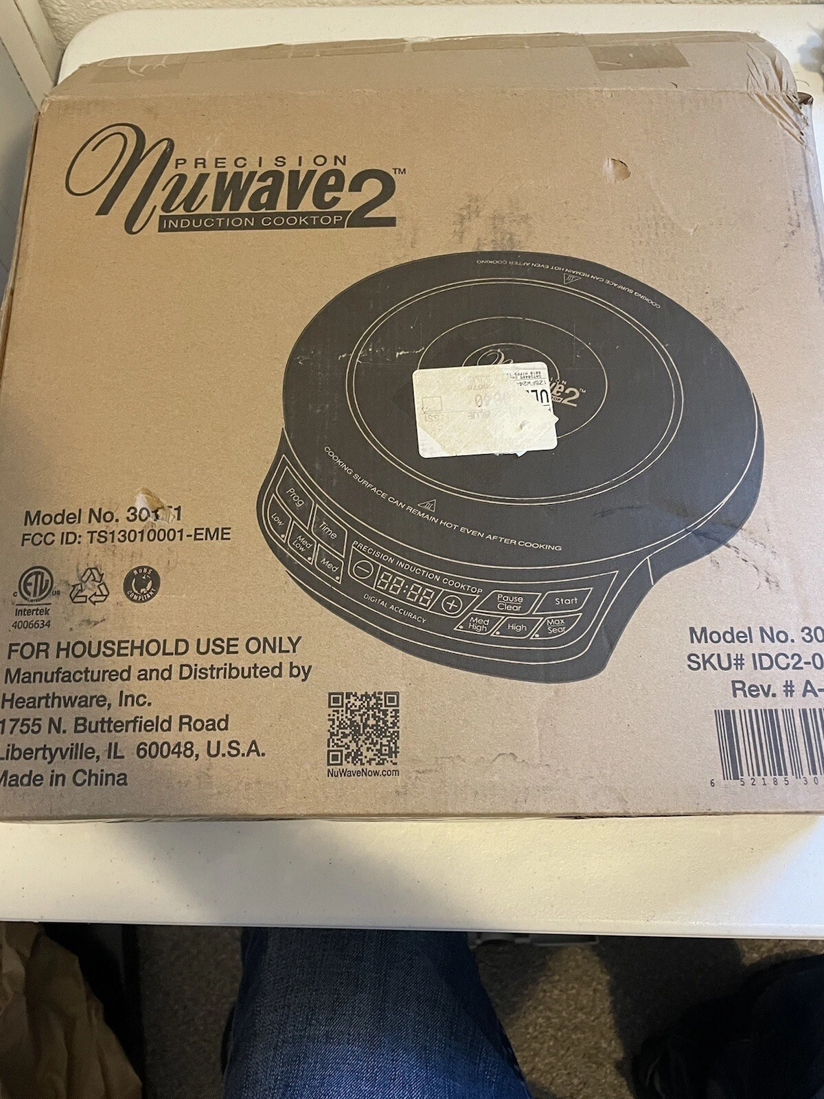 NuWave Precision 2 Induction Cooking System Stove Cook Top Model 30151AR
Opens in a new window or ta