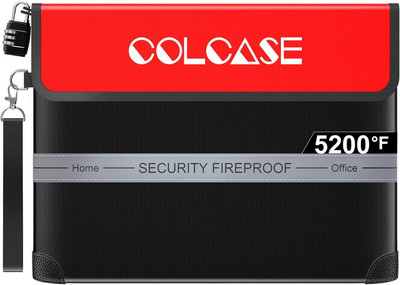 Fireproof Document Bag with Lock 5200  Heat Insulated Waterproof and Fireproof