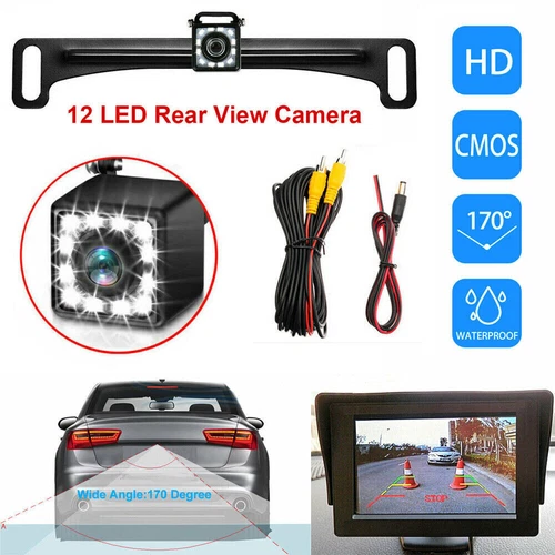 170° Car Auto Rear View Backup Camera Reverse HD Night Vision Waterproof Camera - Picture 1 of 12