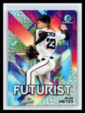 ⚾ MAX MEYER 2021 BOWMAN CHROME FUTURIST PROSPECTS MOJO REFRACTOR RC # FUT-MM