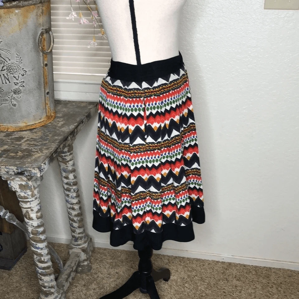 Юбка с принтом в ацтекском стиле Anthropologie fei - Изображение 3 из 4
