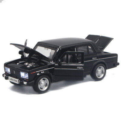 1:32 VAZ Lada 2106 Model Car Diecast Toy Cars Metal Vehicle Kids Gifts Black