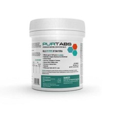 PURTABS Hospital Gr. viral disinfect: 6 Tubs of 200 Ct Effervesent 3.3g Tablets