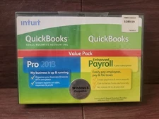 INTUIT QUICKBOOKS PRO 2013 FOR WINDOWS FULL RETAIL USA VERSION= NEW SEALED BOX=