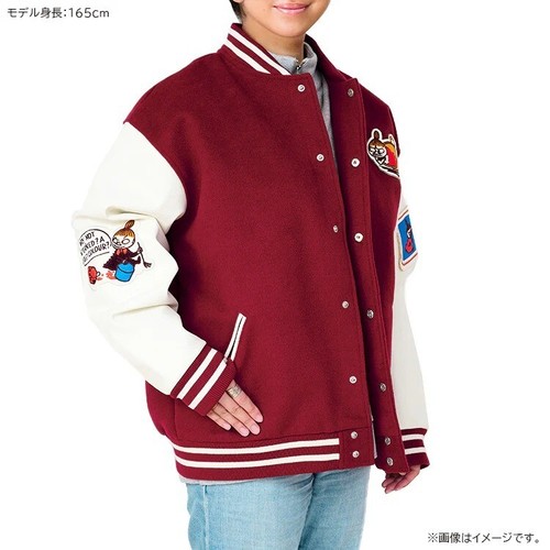 Chaqueta Moomin Patch Little My Stadium Roja Unisex Talla L (US M) Japón Nueva - Imagen 6 de 8