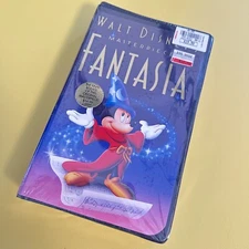 Fantasia VHS Walt Disneys Masterpiece Black Clamshell Case VHS Rare