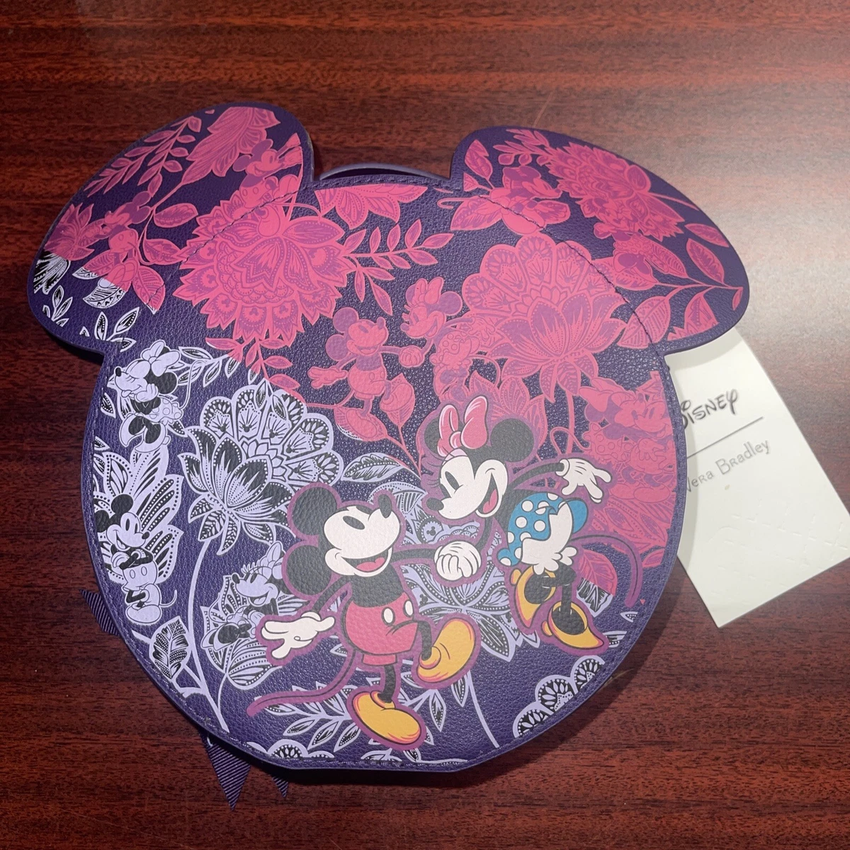 Disney Vera Bradley Whimsy Cosmetic Bag Mickey Minnie s Flirty