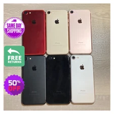 Apple iPhone 7 -32GB 128GB- Unlocked Verizon At&t 4G T-Mobile iOS Good Battery 