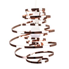 Modern Swirl Ceiling Light Shade Easy Fit Lampshade Living Room Lighting Home