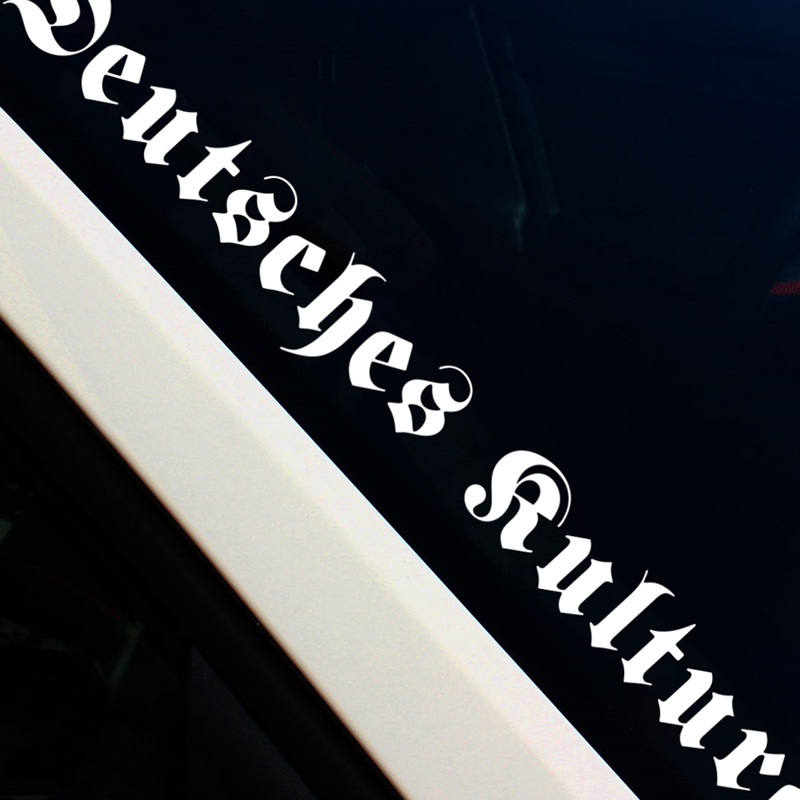 Autocollant De Pare-brise "Herzschlag" Pour Hyundai I30N - Blanc Brillant, Oracal 751 - 60 Cm - Neuf